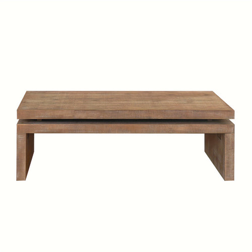1pc a Multi-Colored Wooden Coffee Table Designed for Reception Areas, Offices, And Living Rooms, Featuring a Double Multifunctional Design. Dimensions Are 47.6 Inches by 23.6 Inches by 16.3 Inches