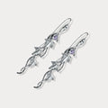 Botanical Vine & Pearl Drop Earrings