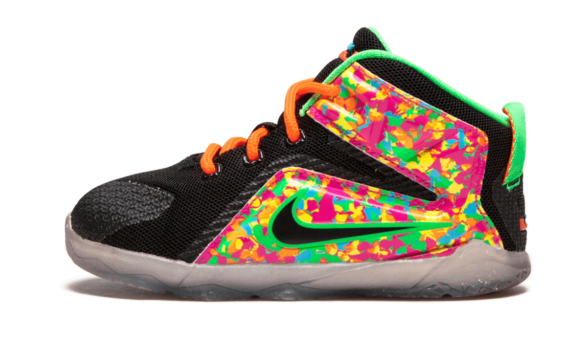 Lebron 12 (TD) "BLACK/BLACK-MULTI-COLOR" 685185 008
