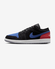 JORDAN AJ 1 LOW - BLACK/ SUMMIT WHITE/ TRUE BLUE