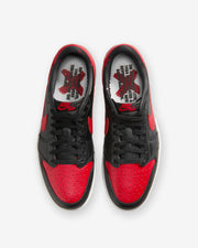 JORDAN AJ 1 RETRO LOW OG - BLACK/ VARSITY RED/ SUMMIT WHITE