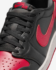 JORDAN AJ 1 RETRO LOW OG - BLACK/ VARSITY RED/ SUMMIT WHITE