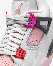 JORDAN AJ 4 RETRO - OFF WHITE/ FIRE PINK/ ANTHRACITE