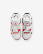 JORDAN GS AJ 4 RETRO - OFF WHITE/ FIRE PINK/ ANTHRACITE