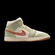 WMNS Air Jordan 1 Mid SE (Olive Aura/Pearl White-Lawn)